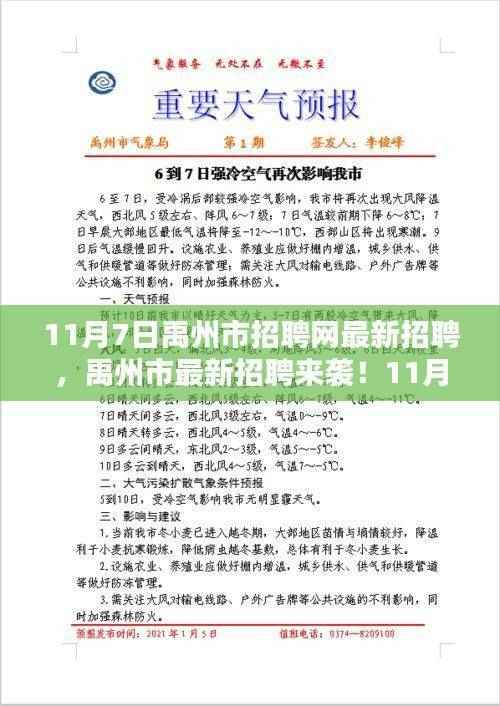 禹州市招聘网精选职位大放送,最新招聘来袭,不容错过!
