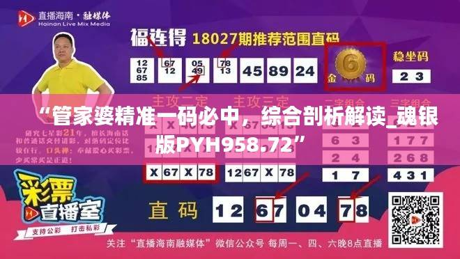“管家婆精准一码必中,综合剖析解读_魂银版PYH958.72”