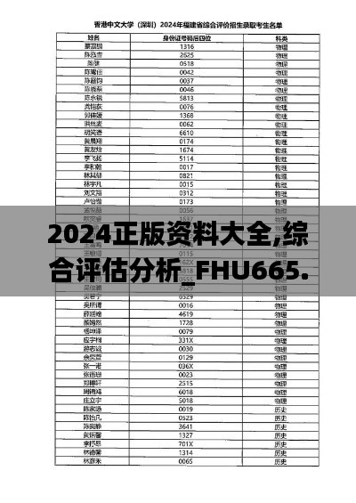 2024正版资料大全,综合评估分析_FHU665.17大天位