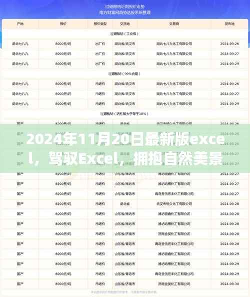 驾驭Excel新纪元,探索自然美景,开启内心平静的奇妙之旅(最新版2024年11月20日)