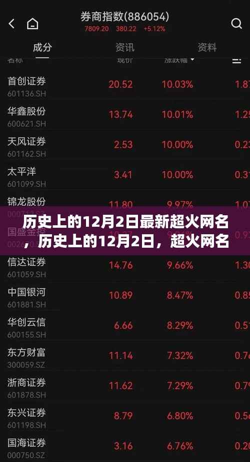 历史上的12月2日,超火网名的演变之旅