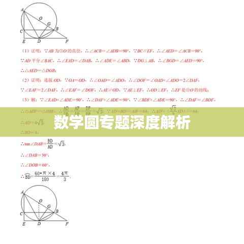 数学圆专题深度解析