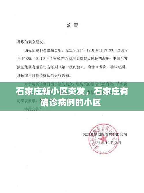 石家庄新小区突发,石家庄有确诊病例的小区