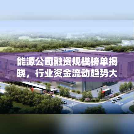 能源公司融资规模榜单揭晓,行业资金流动趋势大揭秘!